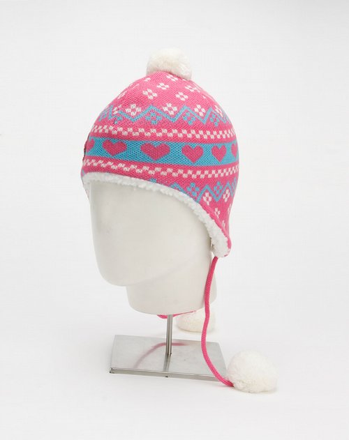 迪士尼Disney-童装女童玫红色米奇毛织帽价格