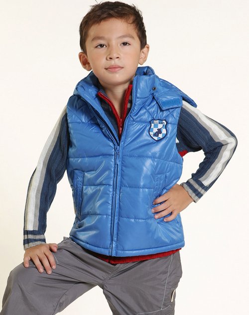 童壹库&咖啡豆<em>男童</em>宝蓝<em>马甲</em>_<em>唯品会</em>名牌时尚