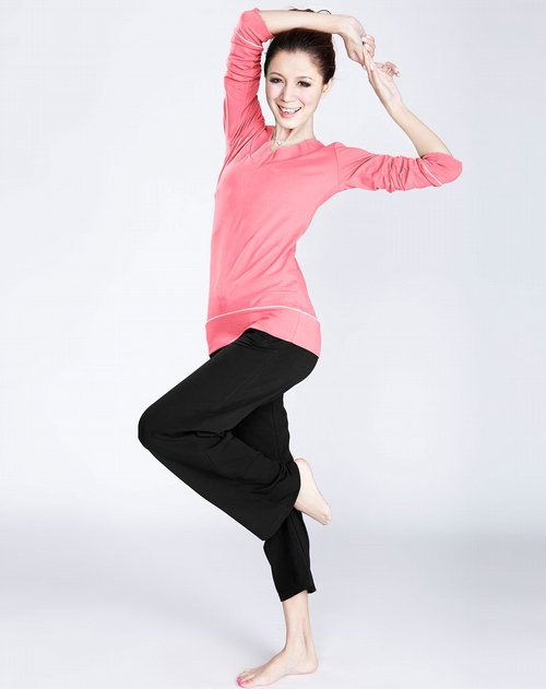 远阳瑜伽女款肉粉配白+黑色加厚套装价格、图