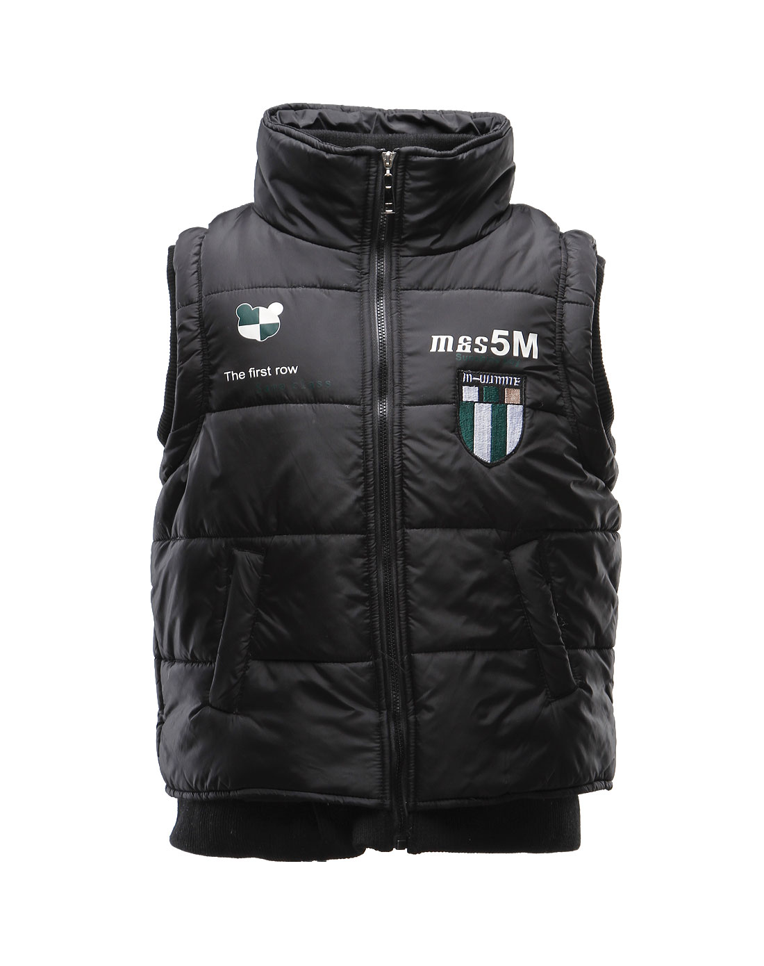 米斯维尼男童黑色马甲