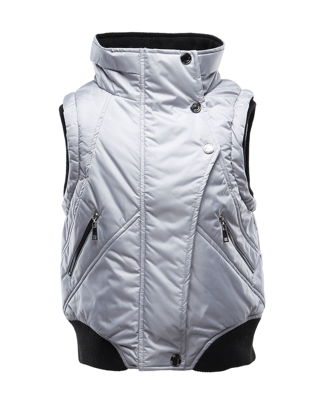 米斯维尼男童浅灰马甲