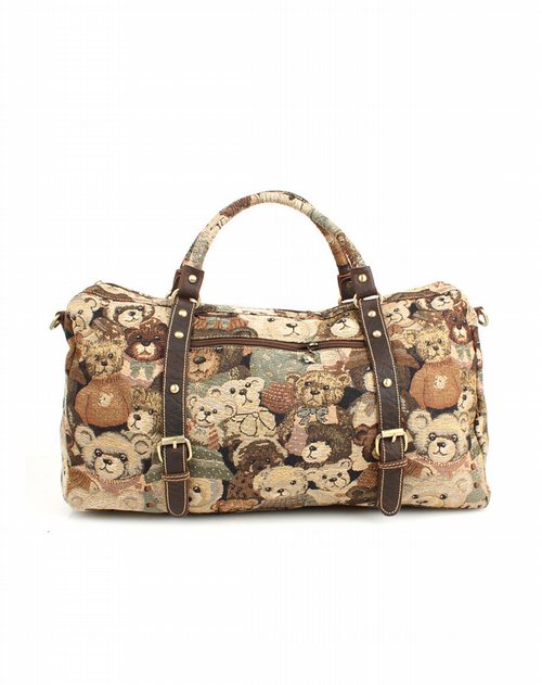 丹尼熊女款迷彩绿时尚旅行包价格,丹尼熊女款