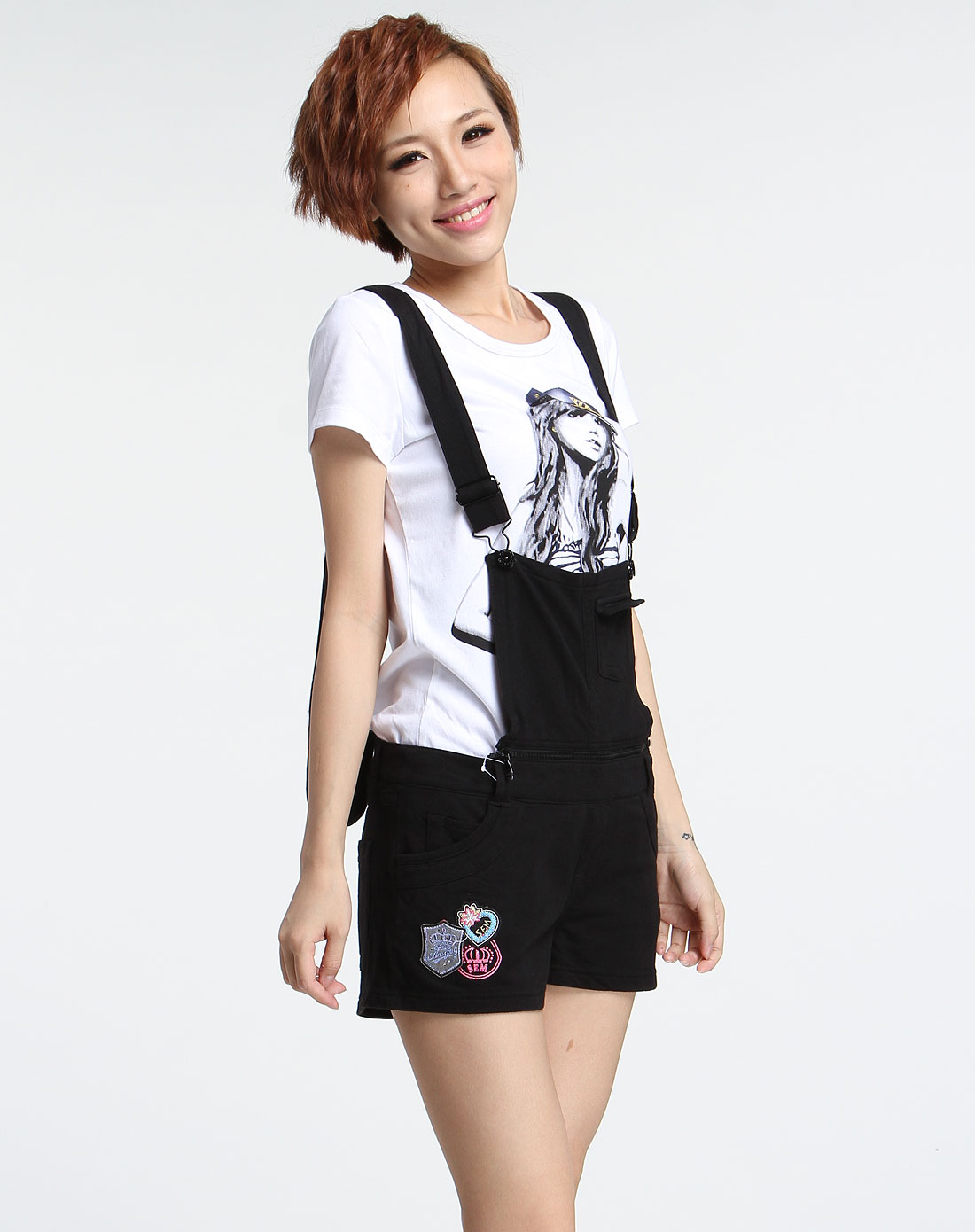 <em>森马</em>黑色两穿休闲<em>短裤</em>032150022-900_唯品会