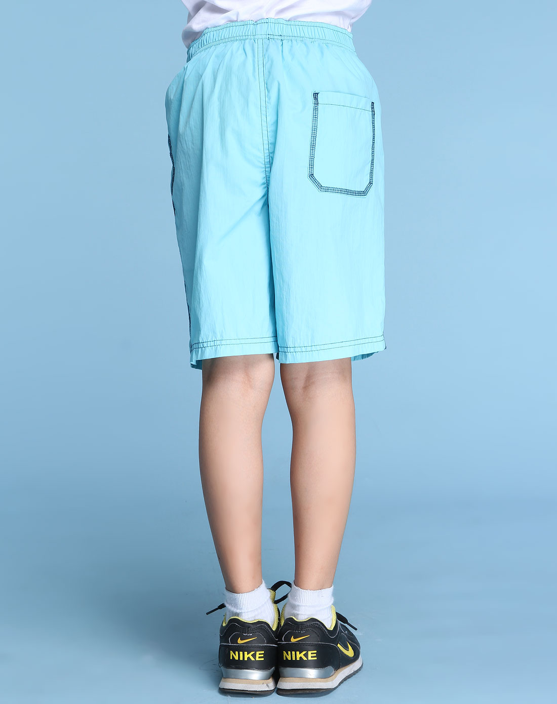 <em>巴拉巴拉balabala</em>男女<em>童男童</em>蓝色休闲<em>短裤</em>210