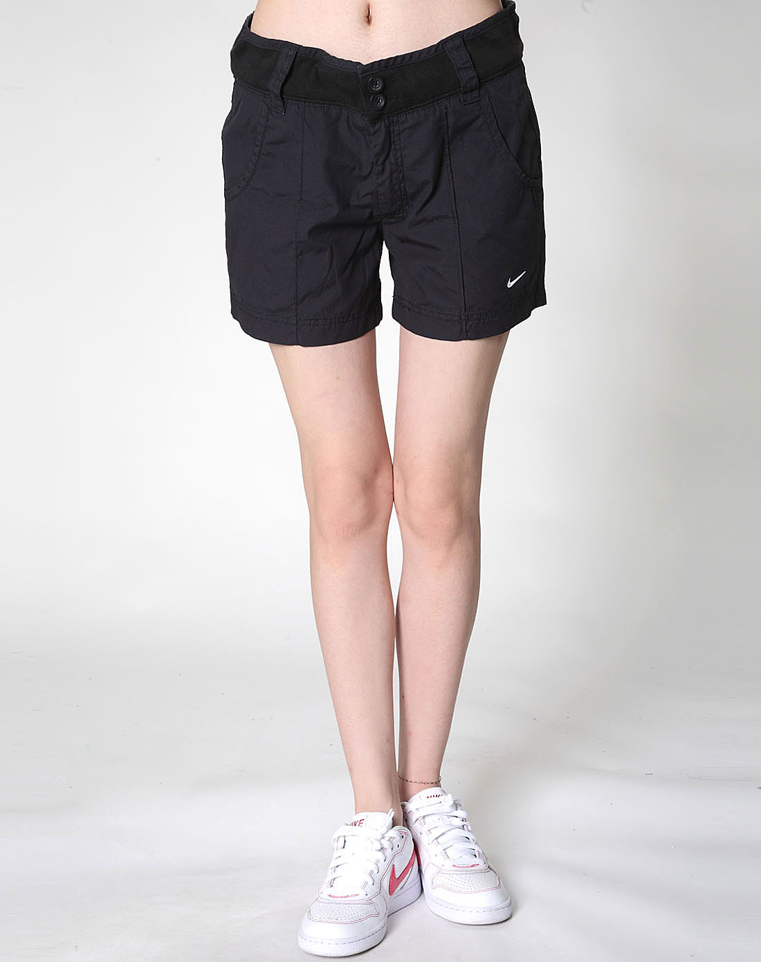 <em>耐克Nike</em>女款黑色<em>短裤</em>343550-010_唯品会