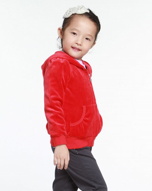 可可鸭QQ DUCK男女童装混合专场女童大红色