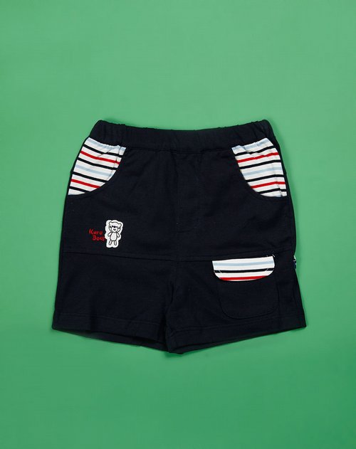卡拉贝熊<em>男童深蓝色</em>休闲<em>短裤</em>_唯品会名牌时尚