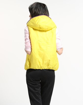 <em>鸿星尔克</em>ERKE<em>女款</em>正黄色NO.1文化系列棉<em>马甲</em>