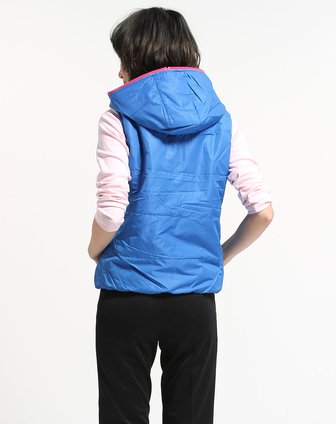 <em>鸿星尔克</em>ERKE<em>女款</em>彩蓝色NO.1文化系列棉<em>马甲</em>