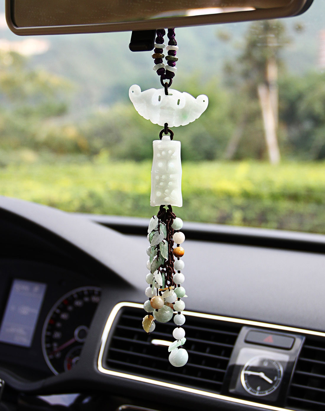 佰色传情天然A货翡翠车挂\包挂BFC002附证书BFC002_唯品会