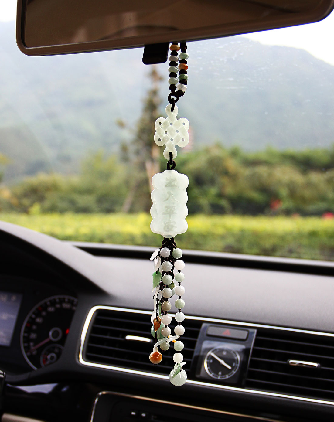 佰色传情天然A货翡翠车挂\包挂BFC004附证书BFC004_唯品会