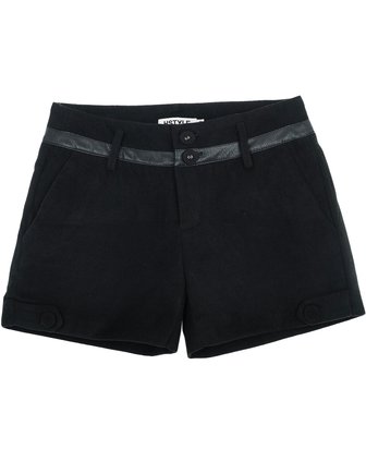 韩都衣舍HSTYLE女下装专场女款<em>黑色</em>纯色修身