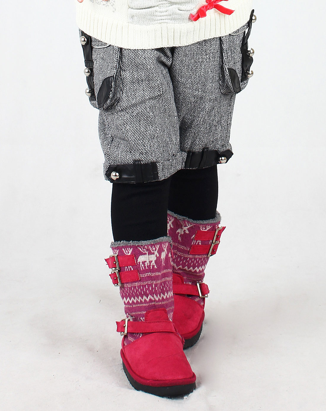 M&Q男女童女童木炭<em>黑马裤</em>MJQ5402905_唯