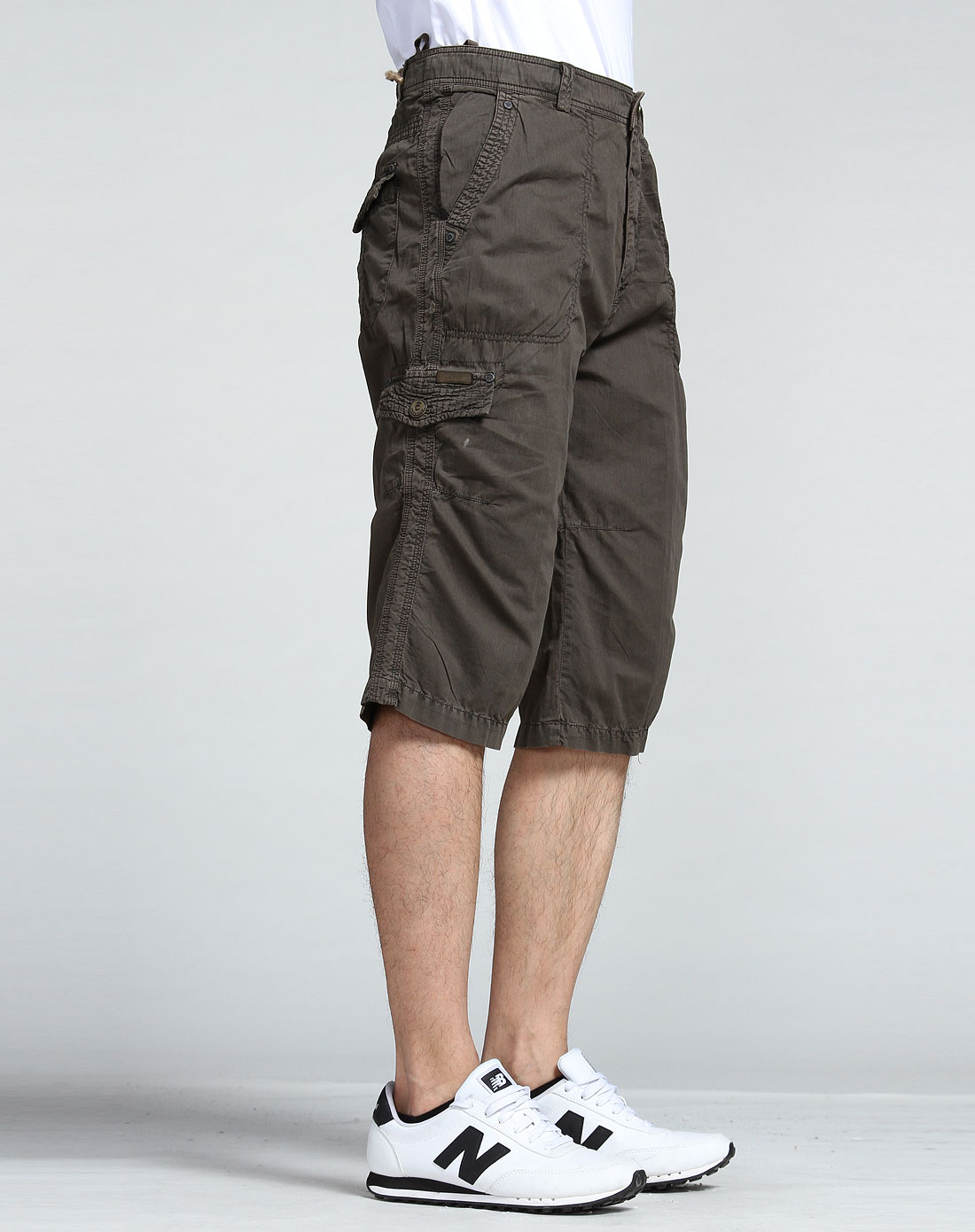 弗邦行FORESUN军色休闲<em>户外</em>纯棉多袋<em>短裤</em>K