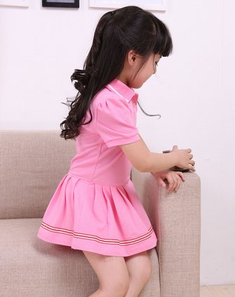 <em>艾伊宝</em>Aiyibao男女童<em>女童</em>粉红<em>连衣裙</em>22Q0021
