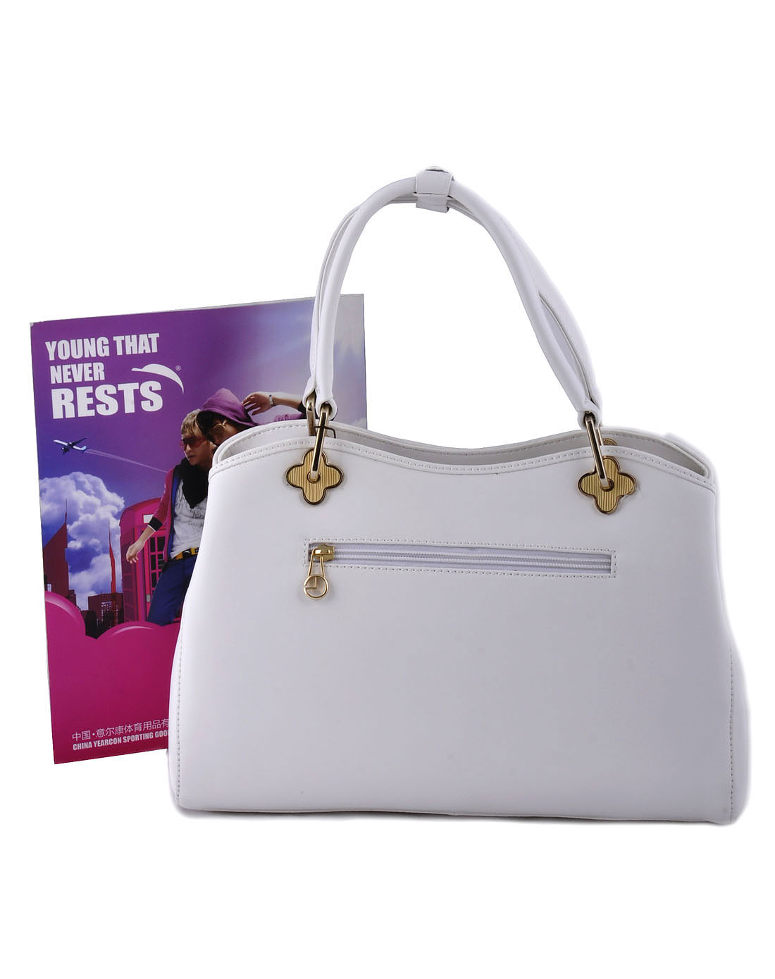 <em>金利来女包</em>白色新款时尚休闲女包