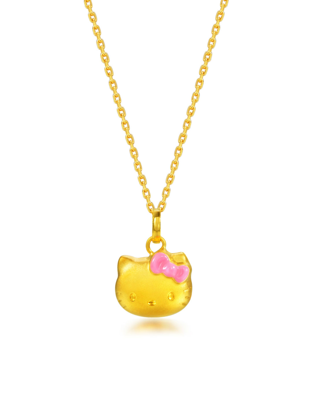 周生生珠宝-足金釉彩hellokitty吊坠(定价)