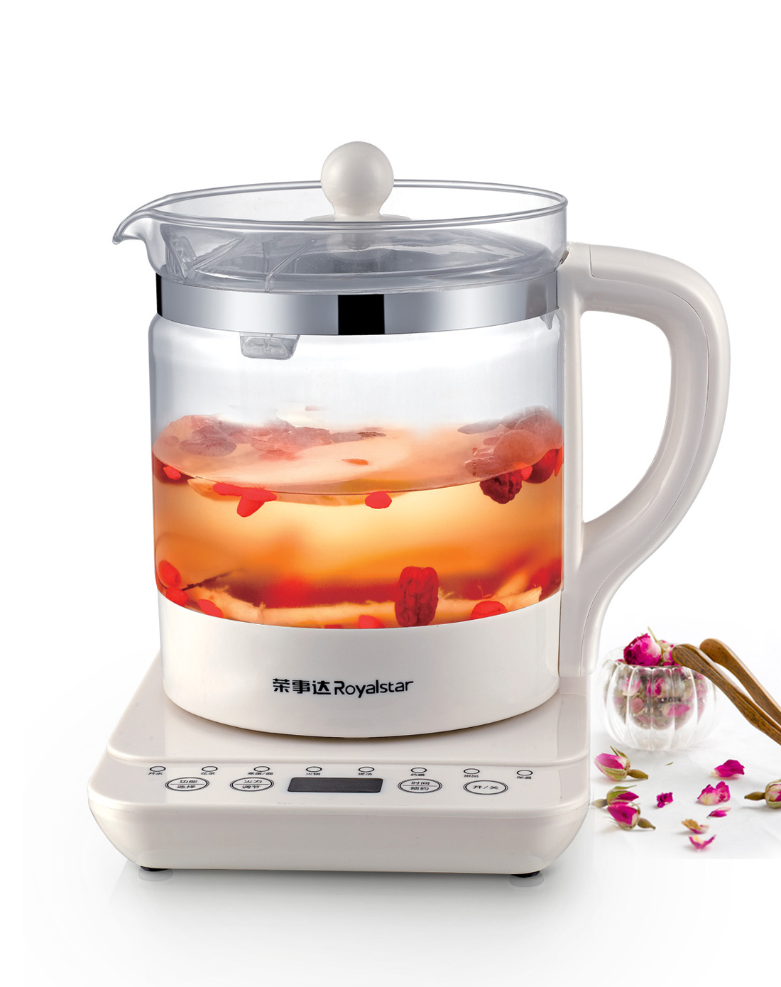 荣事达Royalstar电器专场1.5L加厚玻璃养生壶Y