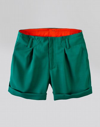 七<em>格格</em>旗下<em>品牌</em>绿色休闲<em>短裤</em>22E910806_唯品