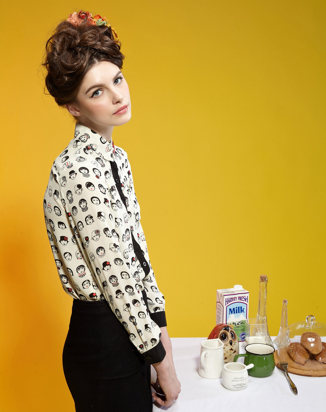 妖精的口袋ELFSACK途中的画眉鸟-印人像复古