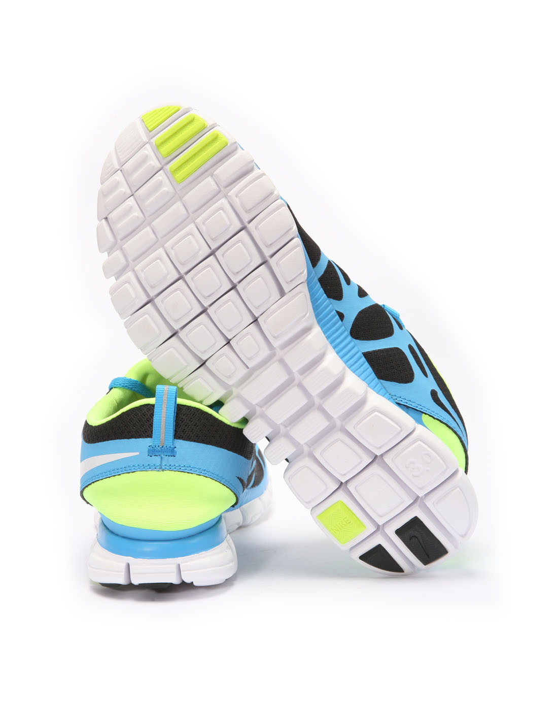 耐克Nike男子黑\/蓝FREE 3.0 跑步鞋453974-0
