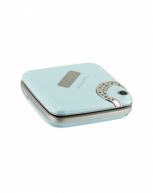 <em>品牌手机</em>专场阿尔卡特天蓝色胭脂盒风尚<em>女人</em>翻