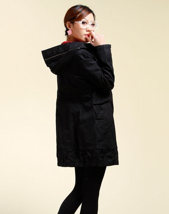 PPT<em>女款黑色</em>休闲长袖<em>棉服</em>PDD4F2035K00_唯