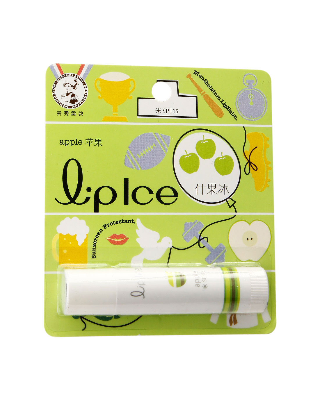 曼秀雷敦mentholatum什果冰润唇膏spf15-苹果 3.5g