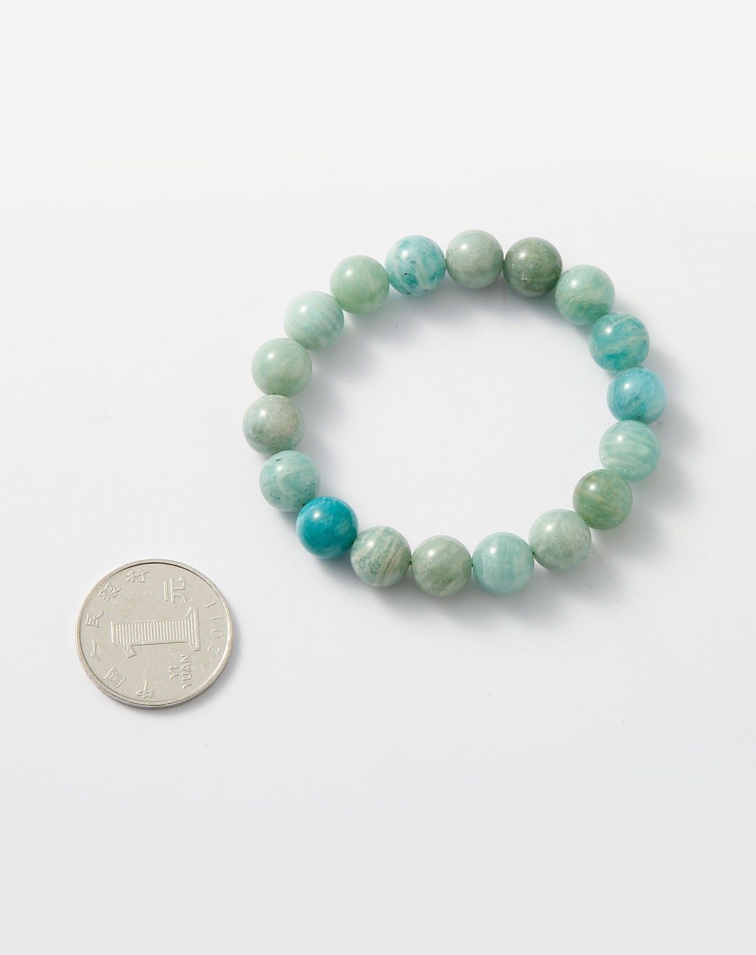 绿色天然天河石10mm手链