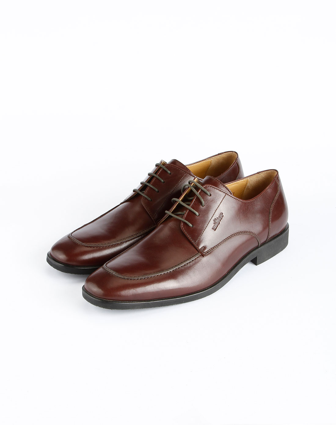 名仕mister啡色绑带休闲皮鞋