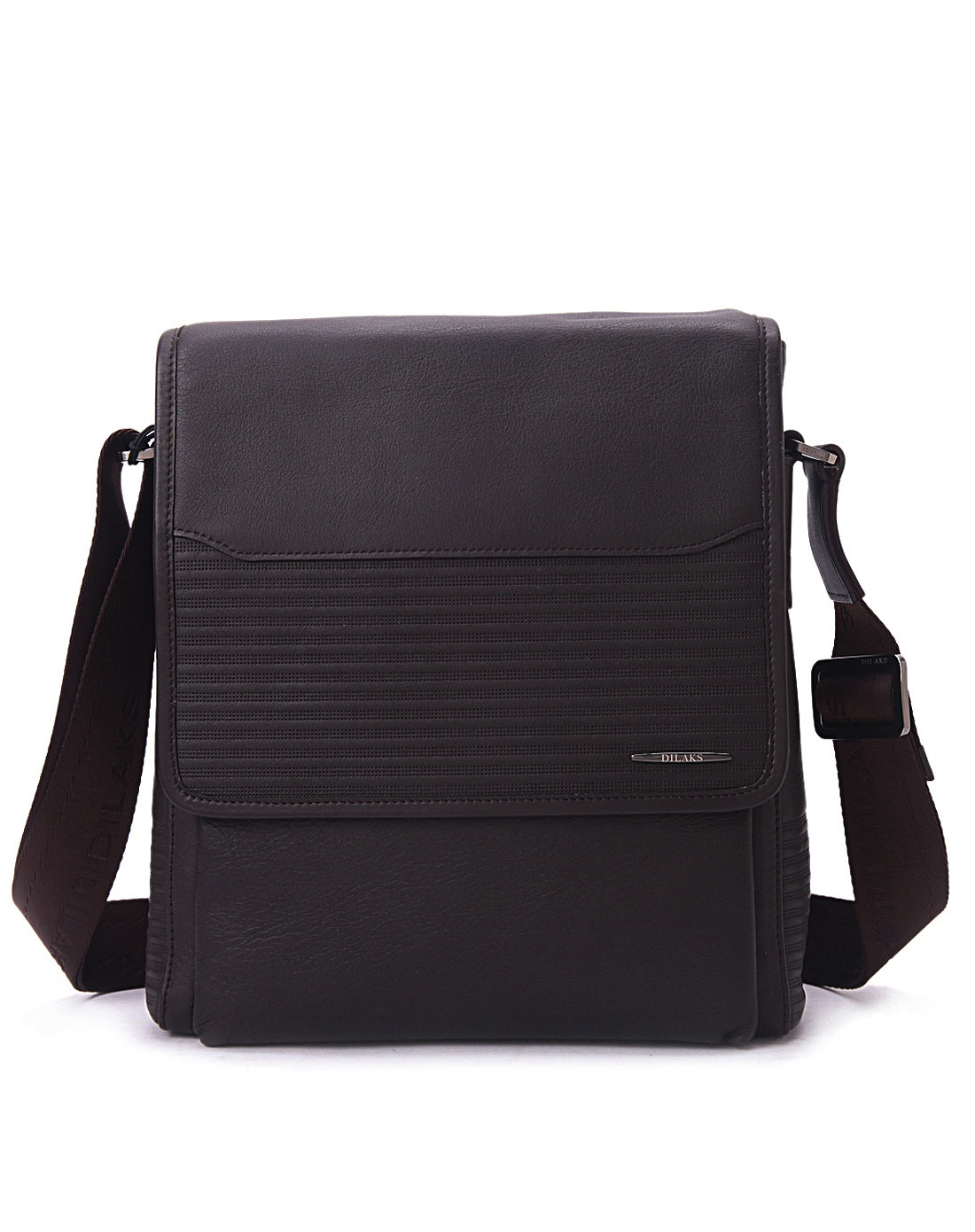 迪莱克丝dilaks男款啡色斜挎包