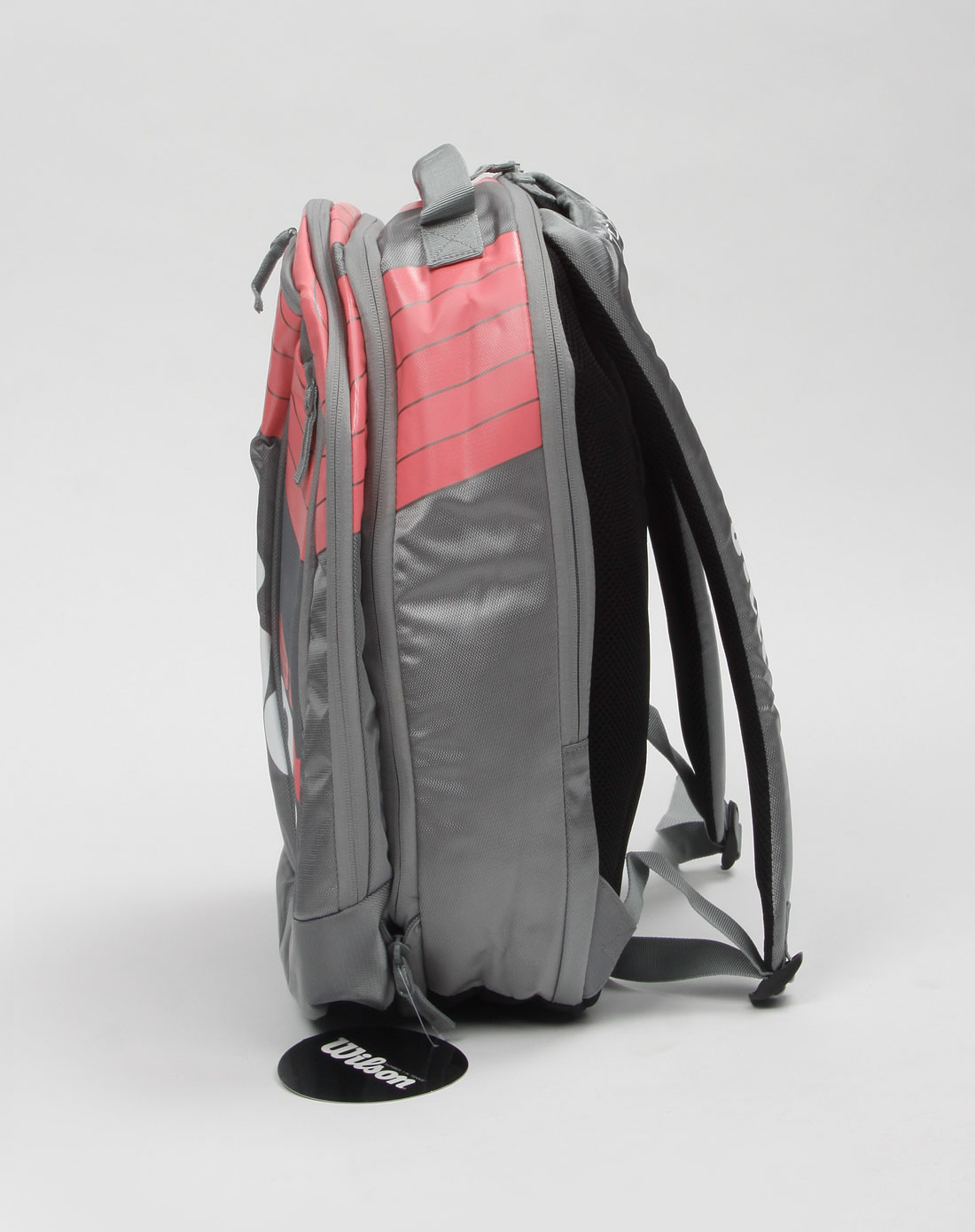 积分礼品威尔逊wilson 男款灰/粉红色时尚休闲背包