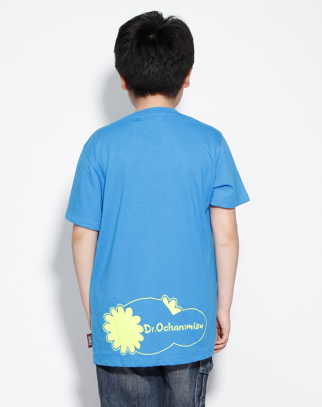 阿童木astro boy童装专场中性蓝色茶水博士头圆领t