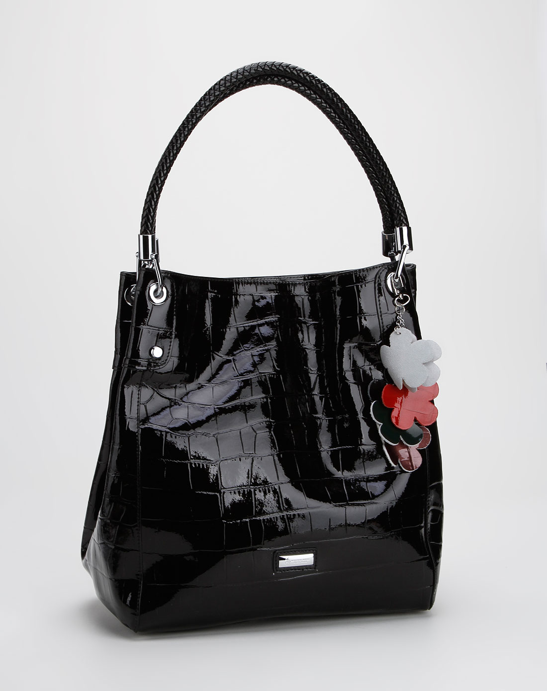 品牌混合专场----夜场比华利保罗黑色石头纹时尚单肩包