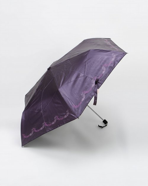 梅花susino伞专场530*6k紫色时尚三折伞