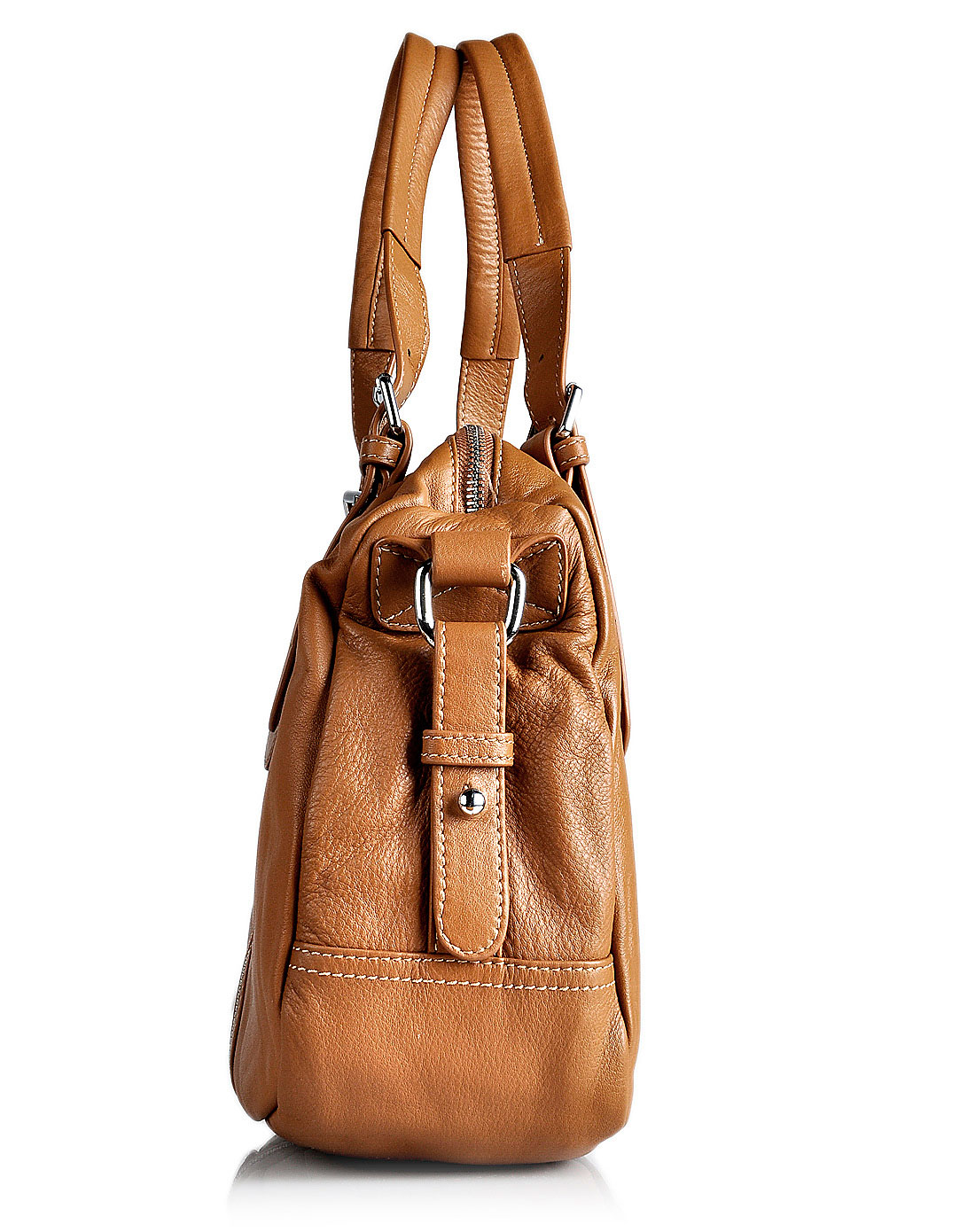 金利来女包女款土黄手提包