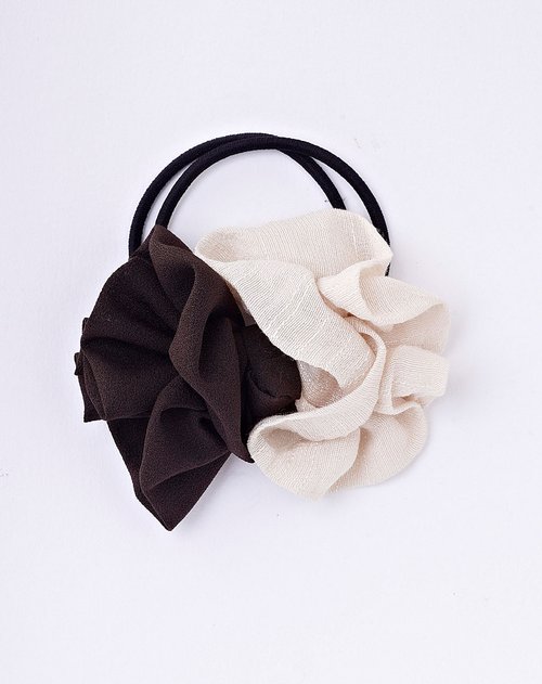 miss cling咖啡色手工绑发带