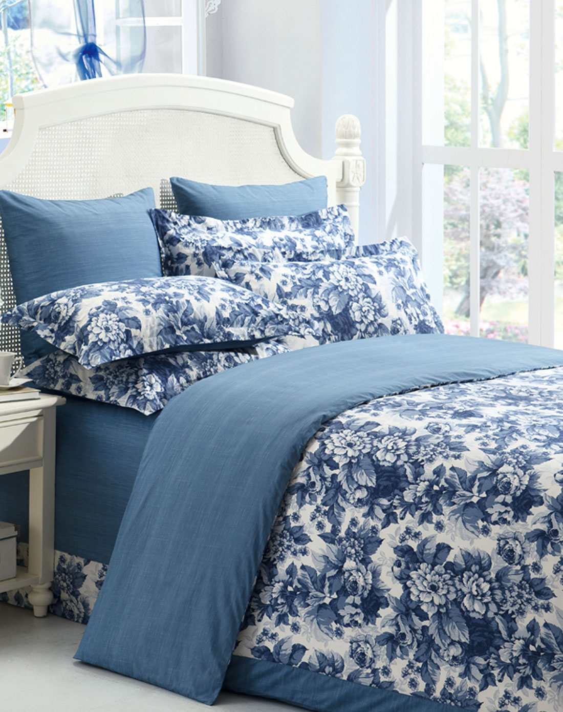 esprit&恐龙家纺家居用品专场恐龙 cf68天丝棉四件套特大(青花瓷)kl0