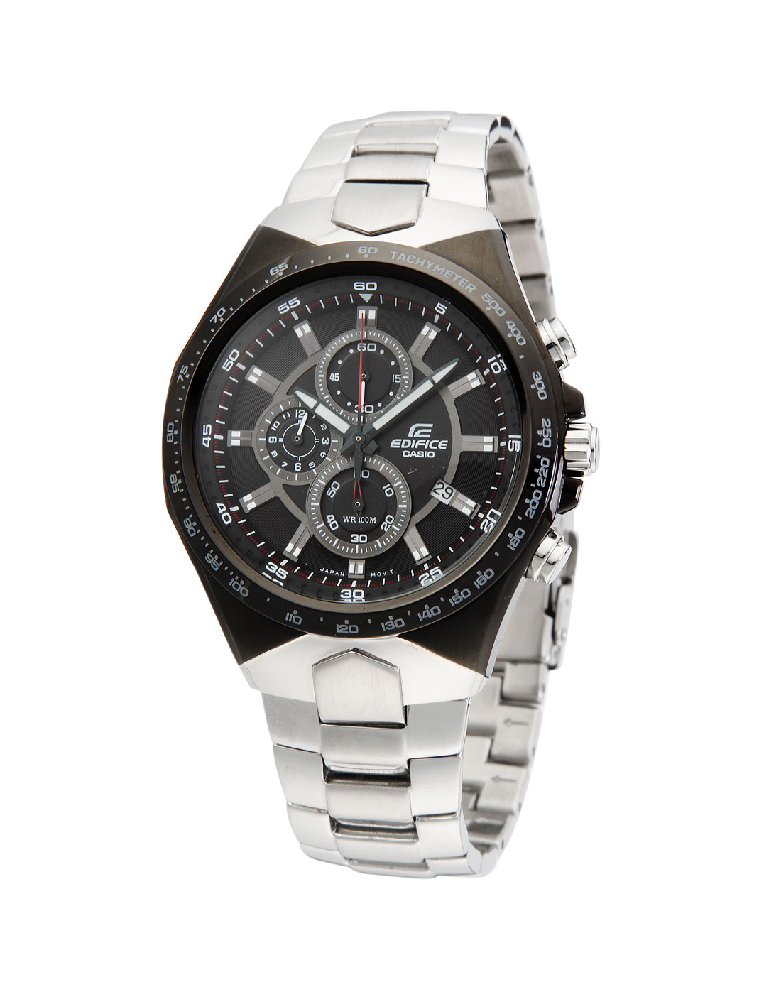 卡西欧casio男款edifice系列银/黑/红/白色石英表ef-534d-1avdf