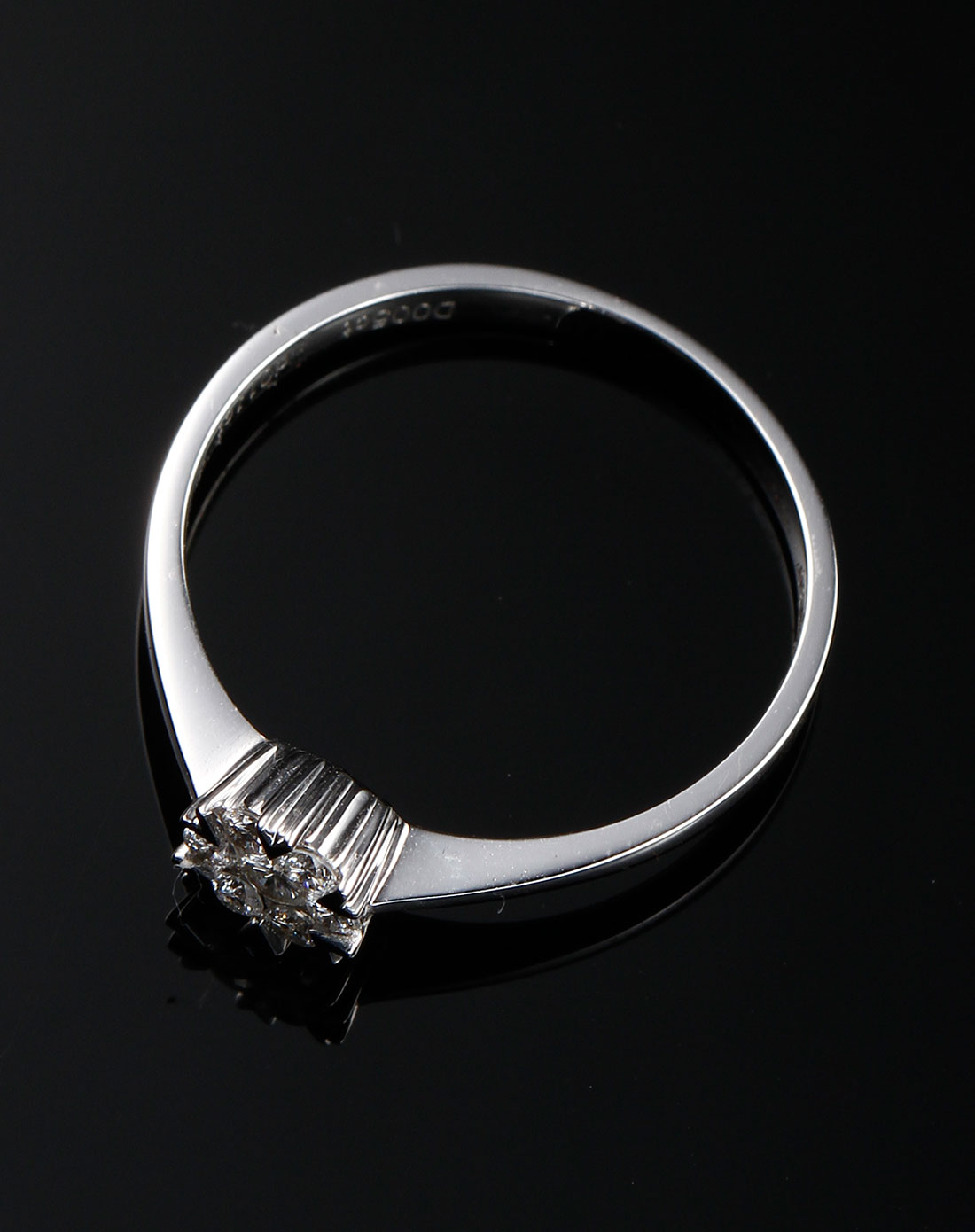 olzbw专场银色时尚18k金钻石女戒