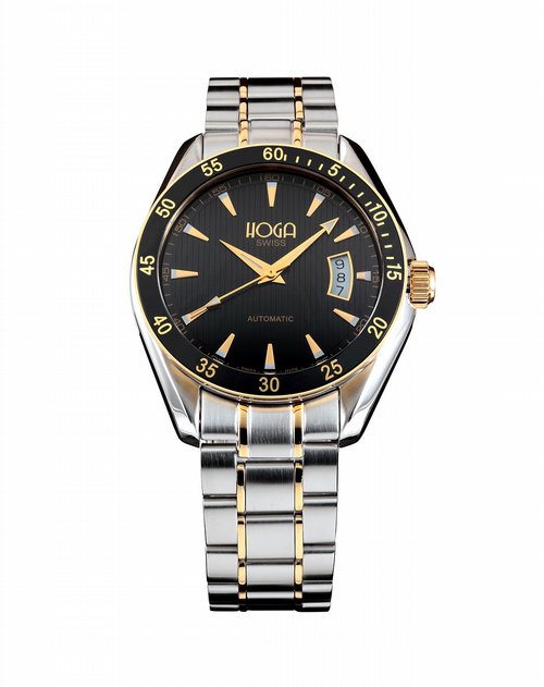 皇爵hoga手表专场男款黑色挑战未来机械表