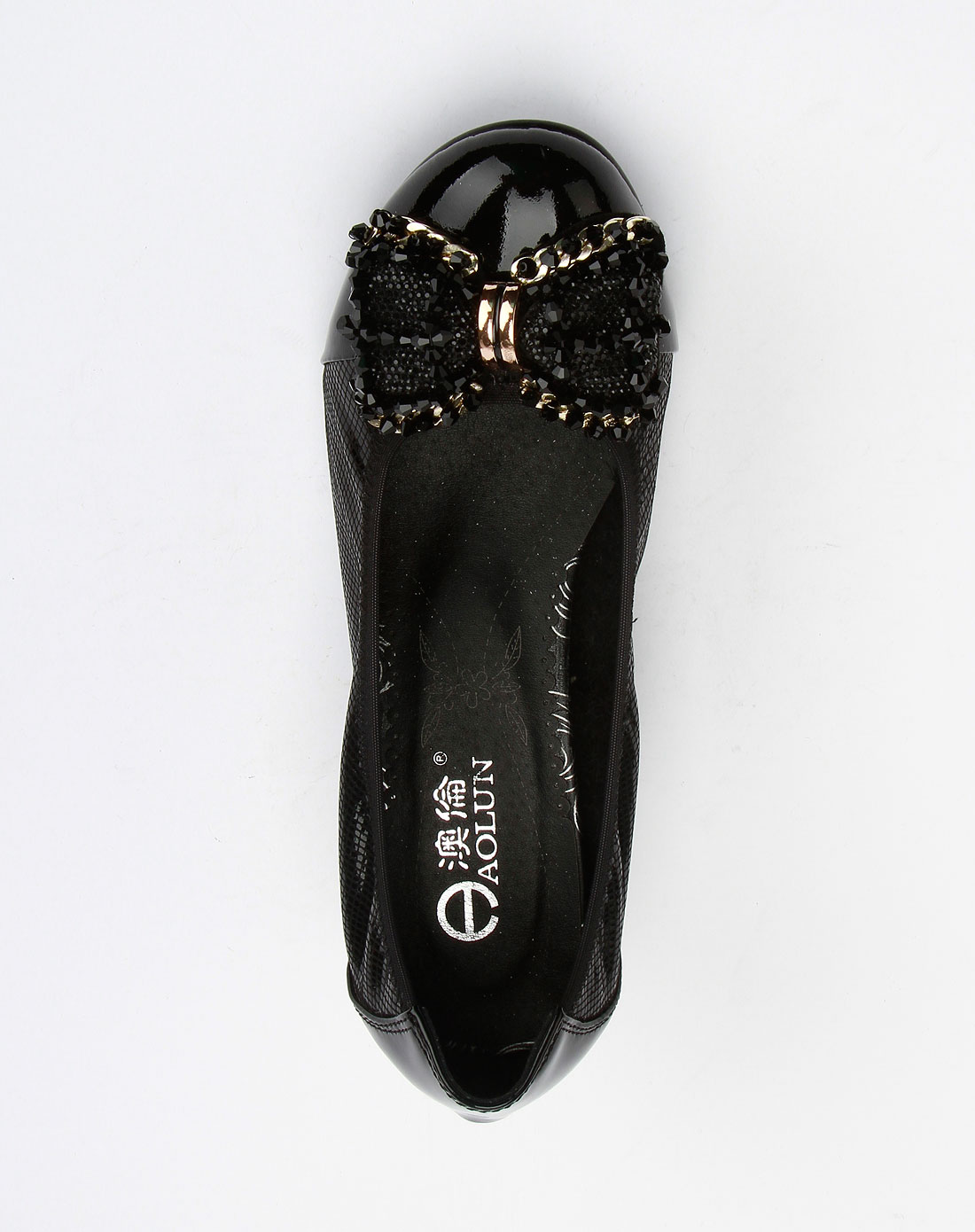 澳伦aolun女鞋专场黑色时尚简约单鞋