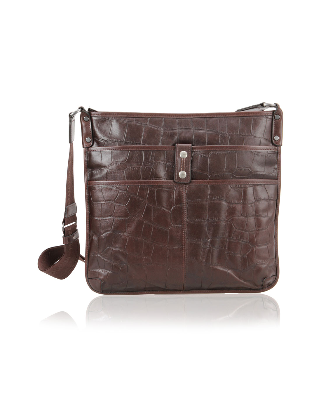 丹尼爱特daniel hechter男款啡色男士斜背包