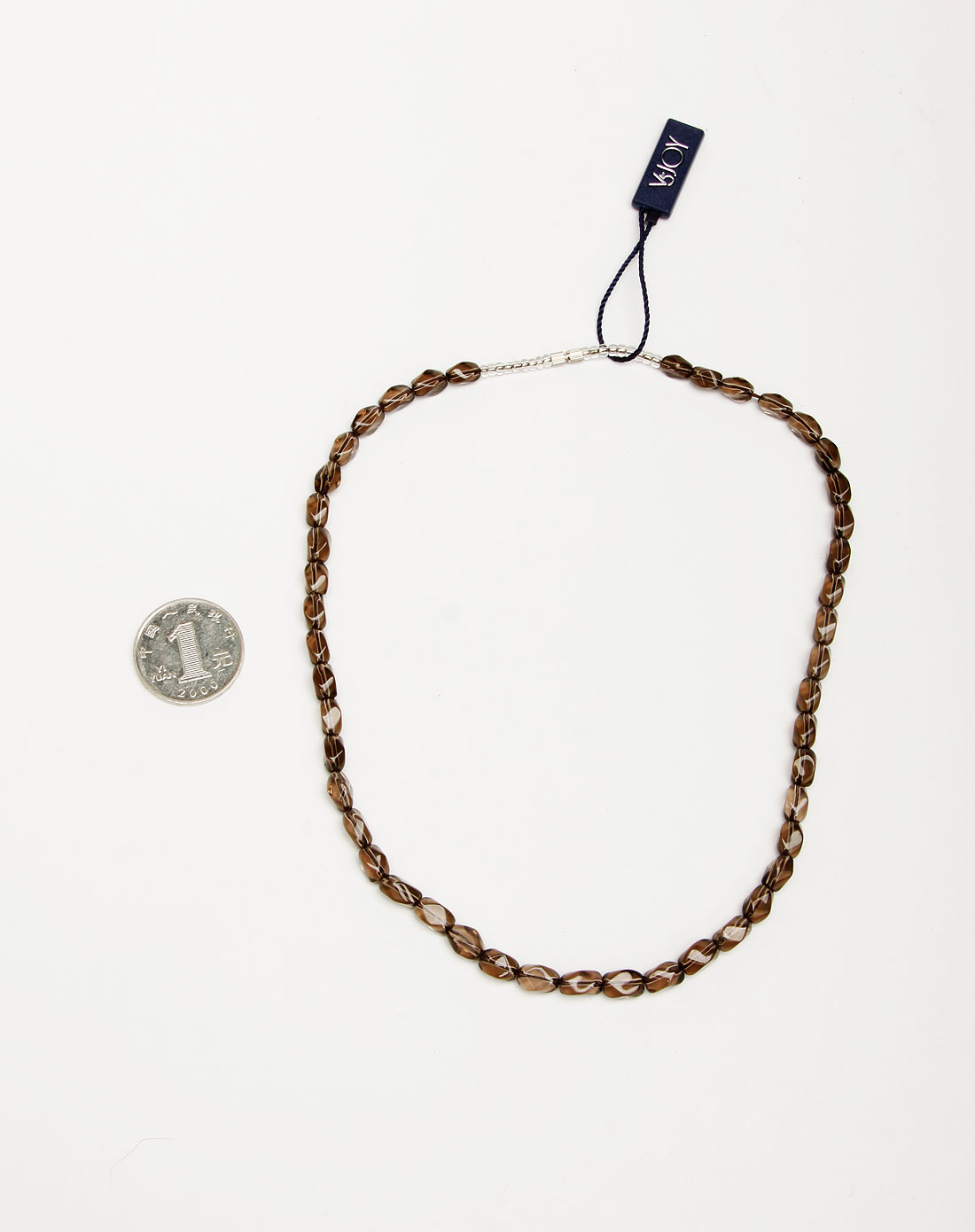 皮具饰品配件专场v5joy 茶色水晶项链