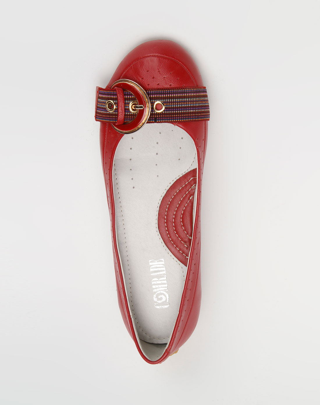 康莉comrade红色简约休闲鞋