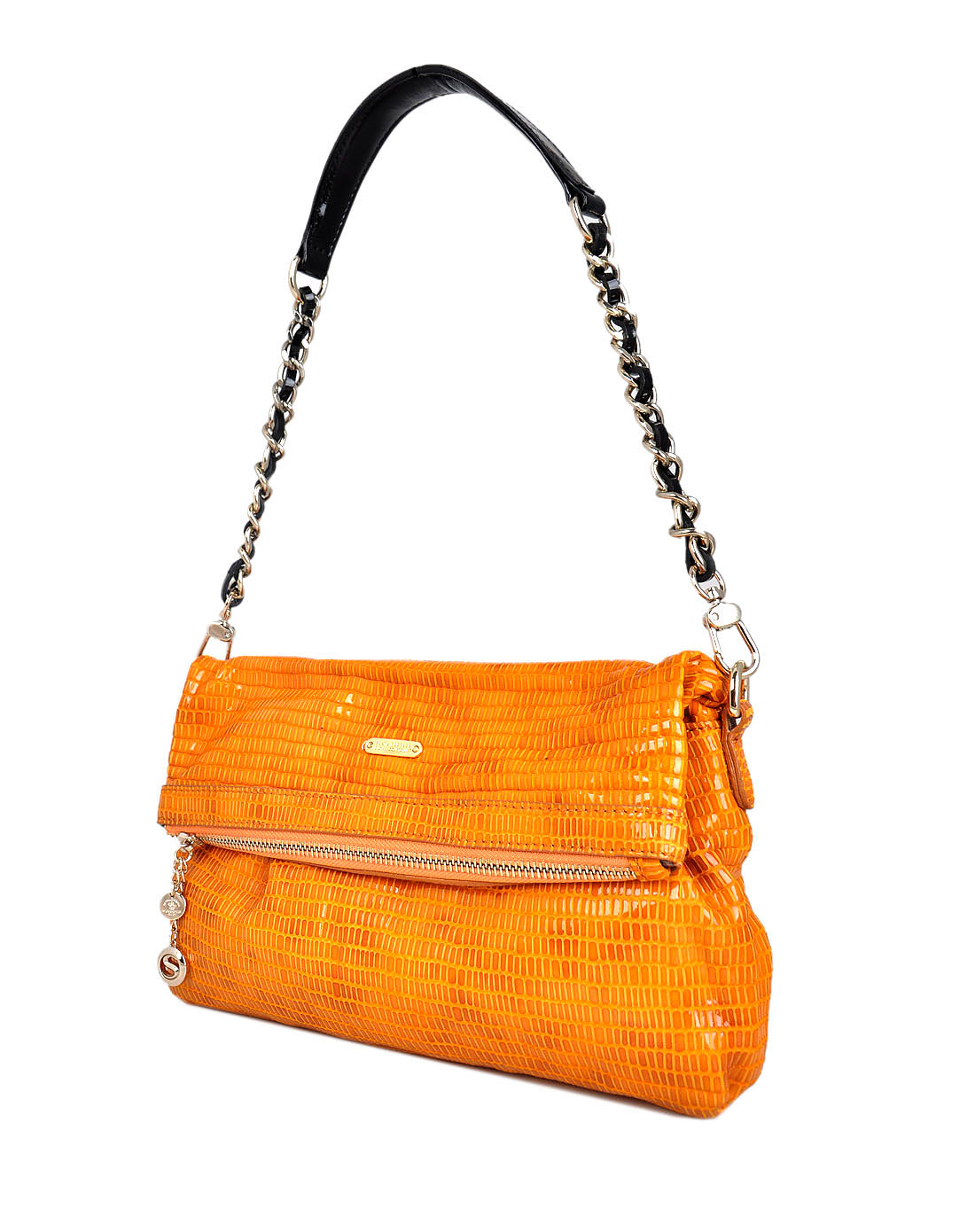 圣大保罗女包女款橙色斜挎包