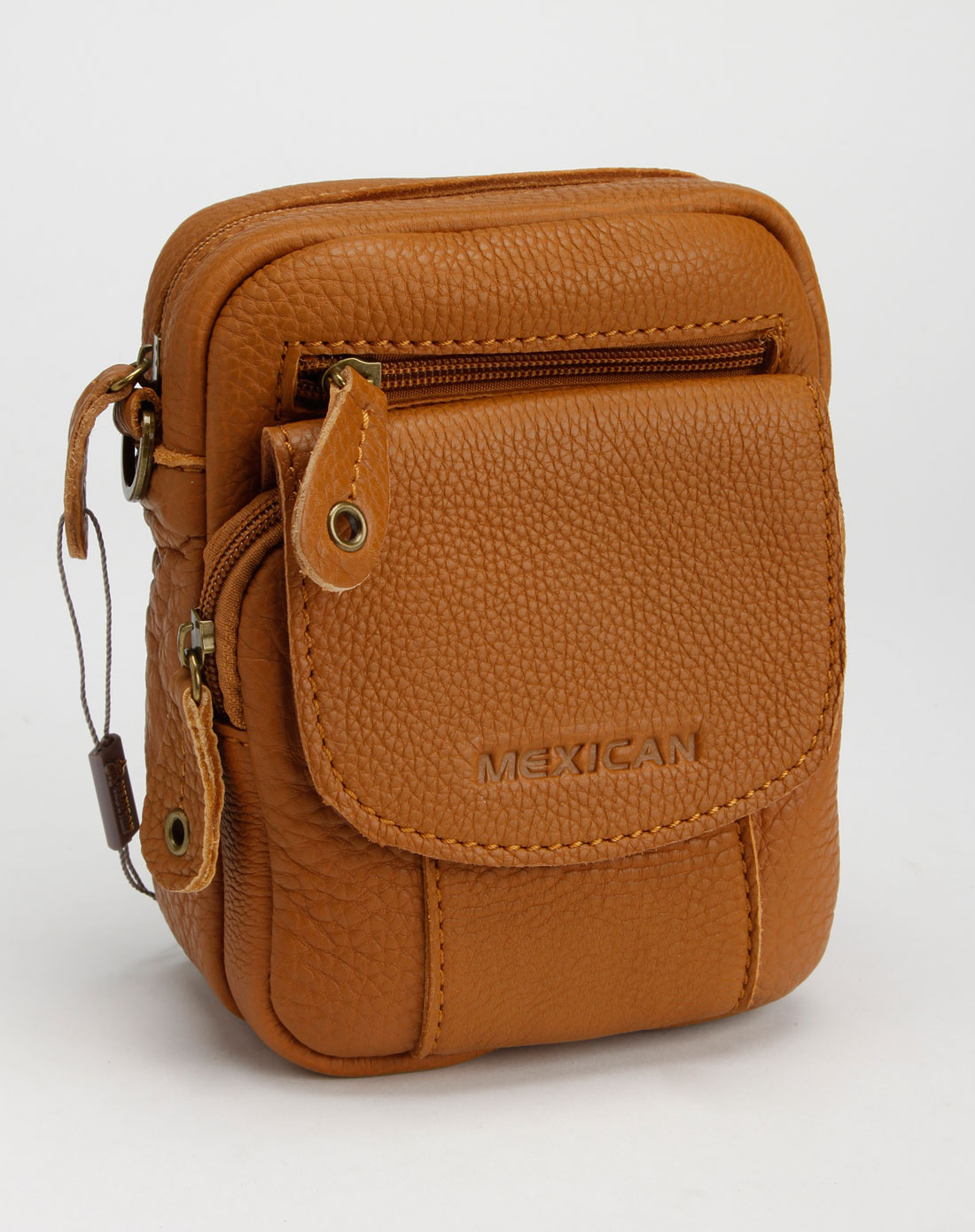 稻草人mexican-女包专场土黄色斜挎小包