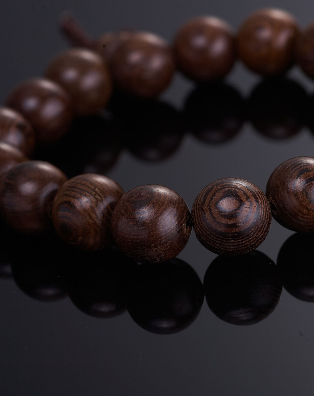 宝珂珠宝专场鸡翅木圆珠手链12mm