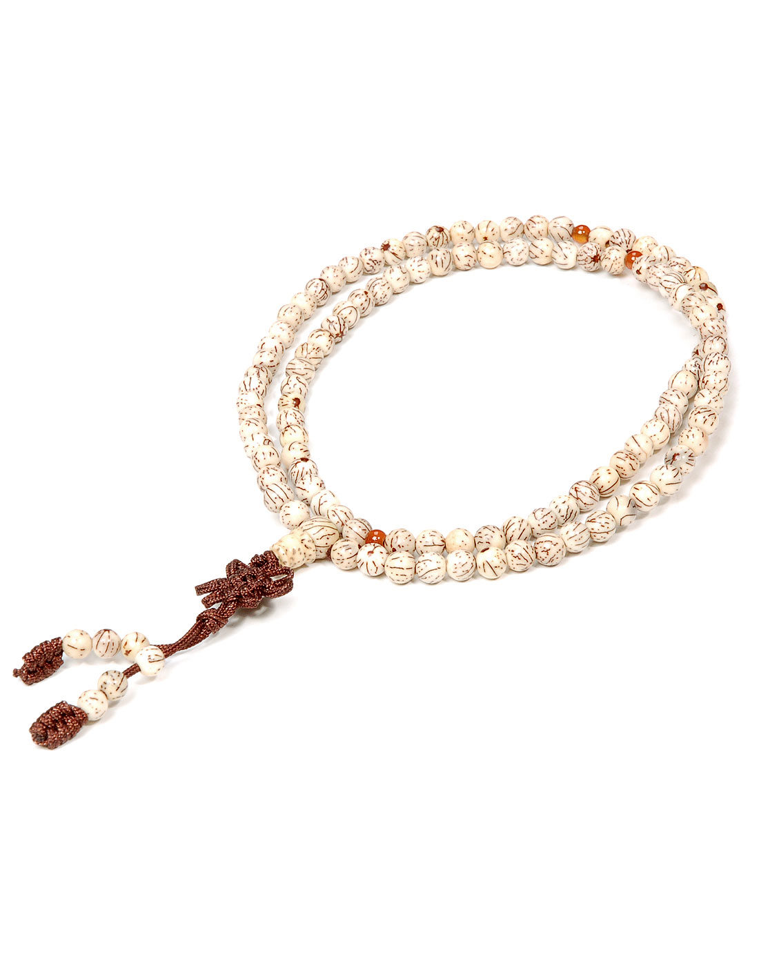 悦木之源天然银线菩提佛珠手链5mm