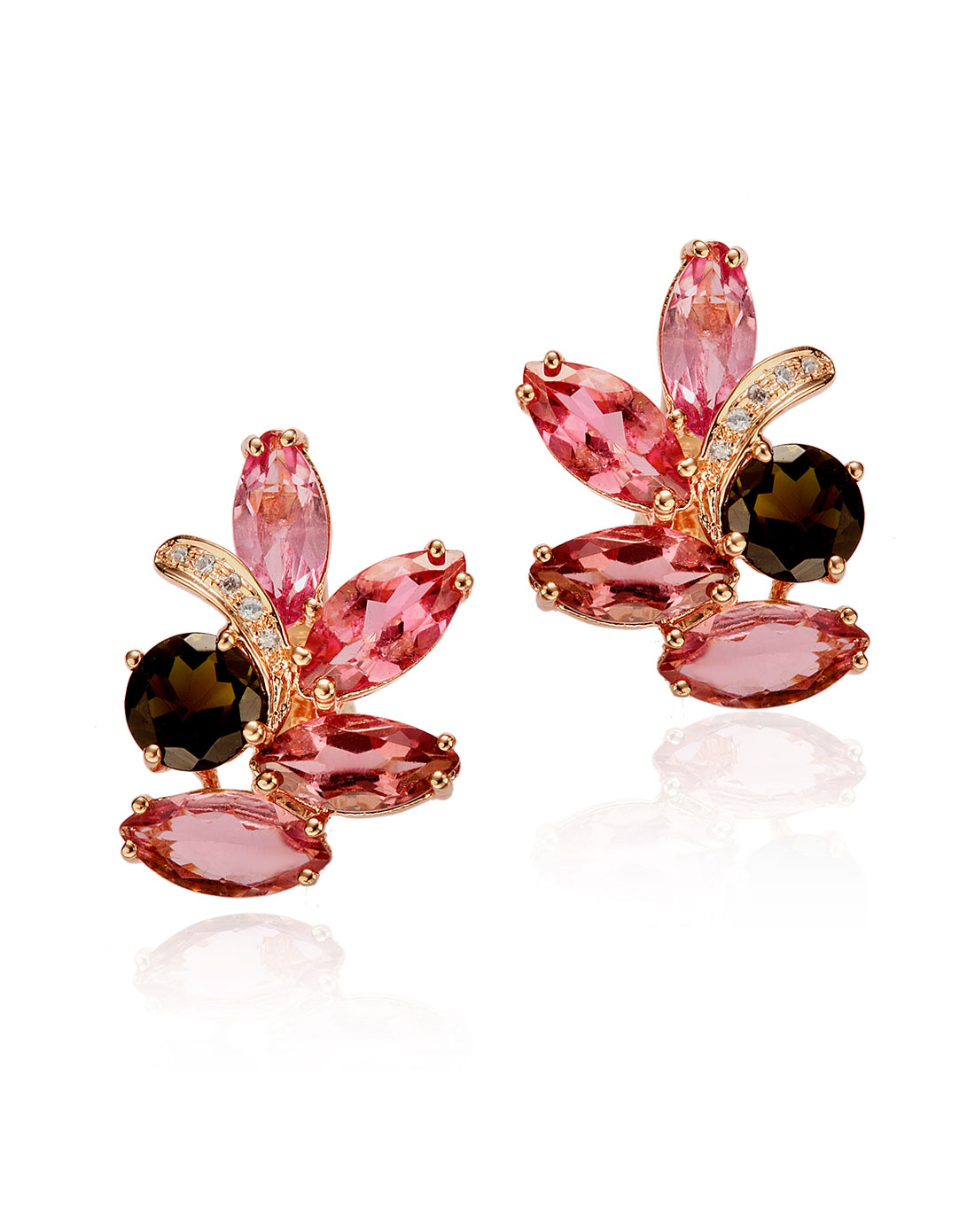 卓思华dreamswan珠宝专场s925银镶碧玺耳环